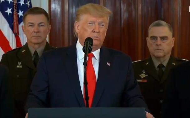Donald Trump faz pronunciamento