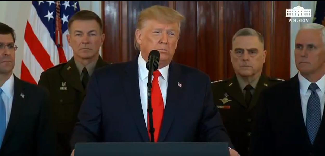 Donald Trump faz pronunciamento