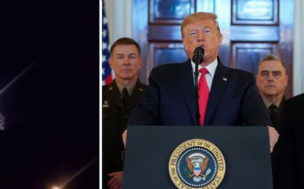 Ataque à base militar americana, um dia antes do pronunciamento de Trump