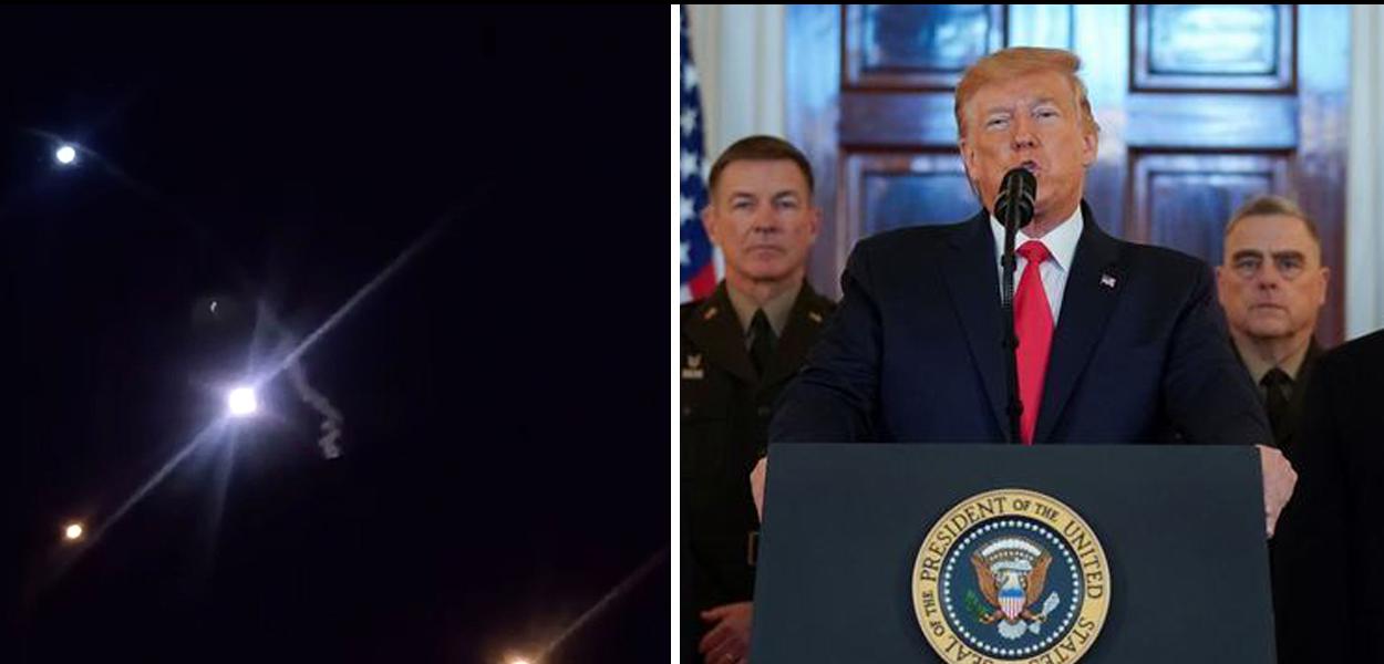 Ataque à base militar americana, um dia antes do pronunciamento de Trump