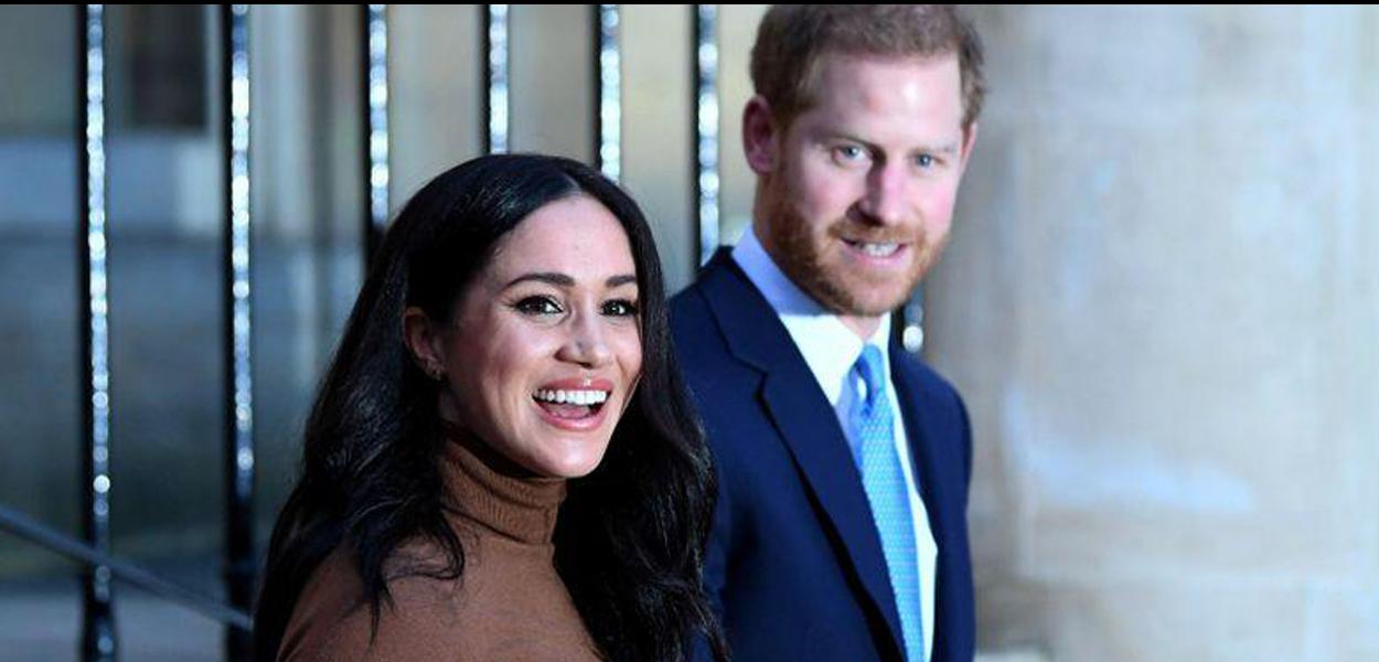 Príncipe Harry e sua esposa, Meghan Markle