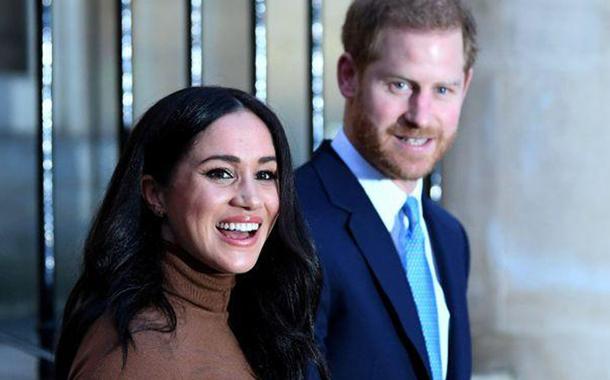 Príncipe Harry e sua esposa, Meghan Markle