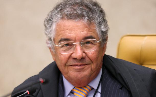 Ministro Marco Aurélio durante sessão de encerramento do ano forense no STF.