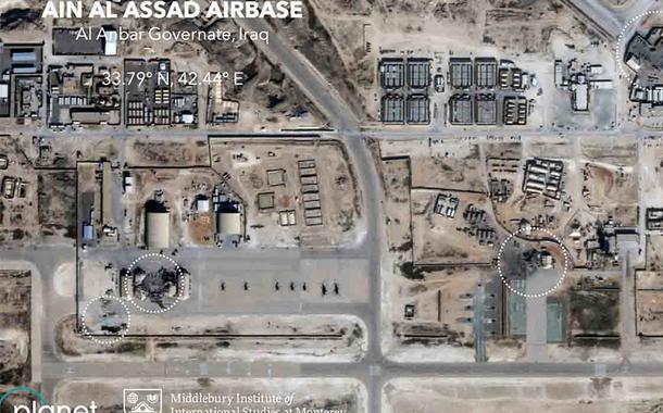 Ataque a base aérea norte-americana Al Asad no Iraque.