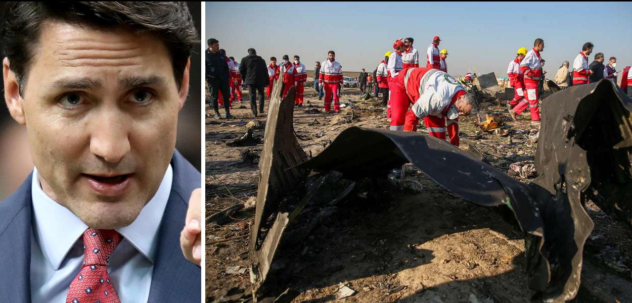 Primeiro-ministro do Canadá, Justin Trudeau, comenta acidente do avião ucraniano