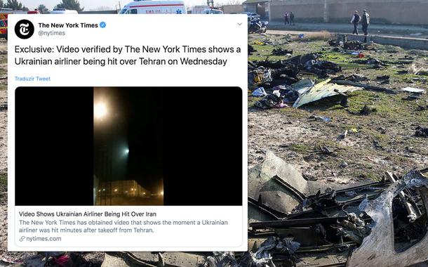 NYT divulga vídeo de avião sendo atingido por míssil