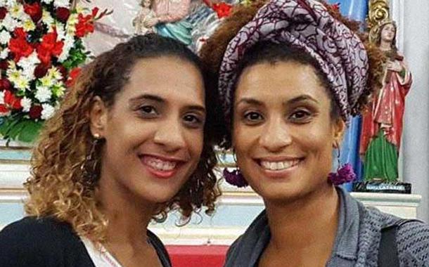 Anielle (à esq.) e Marielle Franco