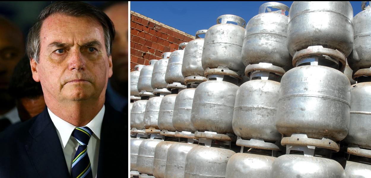 Bolsonaro e botijões de gás