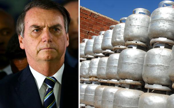 Bolsonaro e botijões de gás