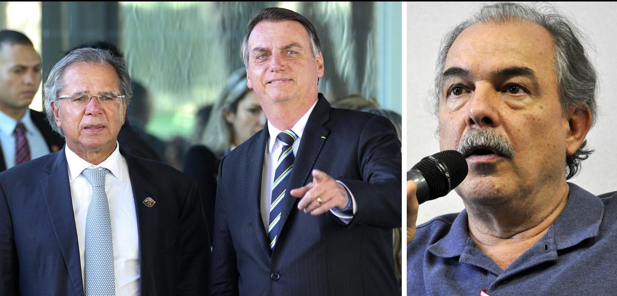 Paulo Guedes, Jair Bolsonaro e Alozio Mercadante