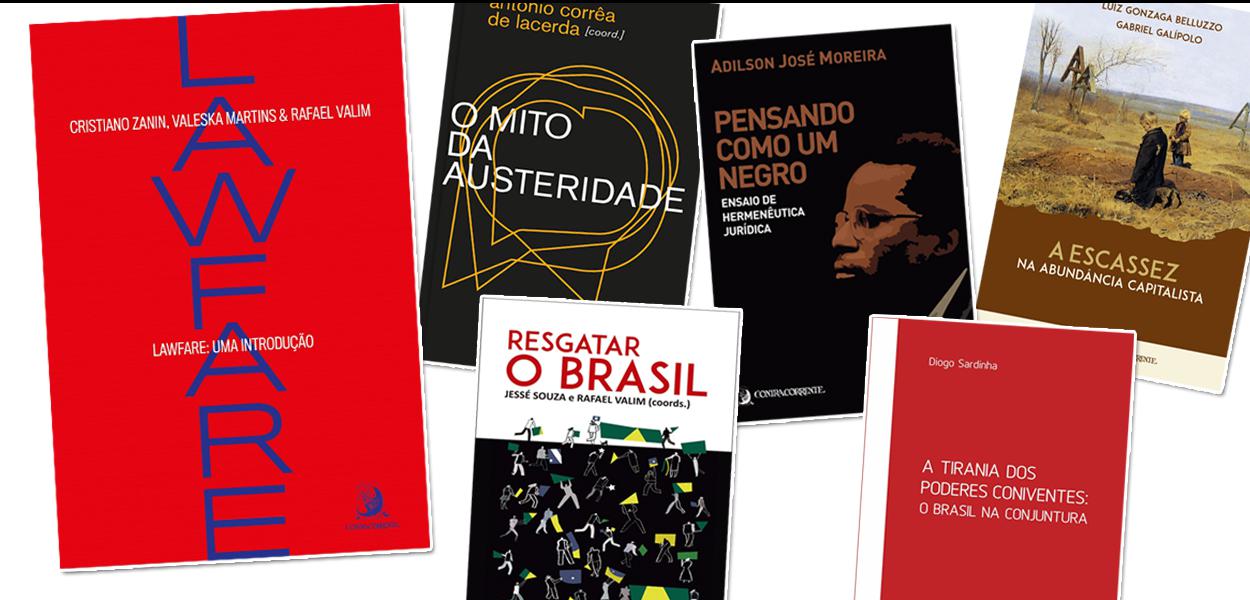 Livros com descontos oferecidos pelas Editoras Contracorrente e 247.