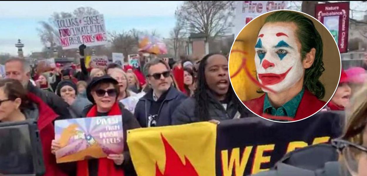 Joaquin Phoenix, o Coringa, é preso em protesto