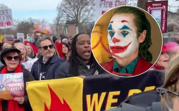 Joaquin Phoenix, o Coringa, é preso em protesto