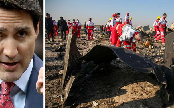 Primeiro-ministro do Canadá, Justin Trudeau, comenta acidente do avião ucraniano