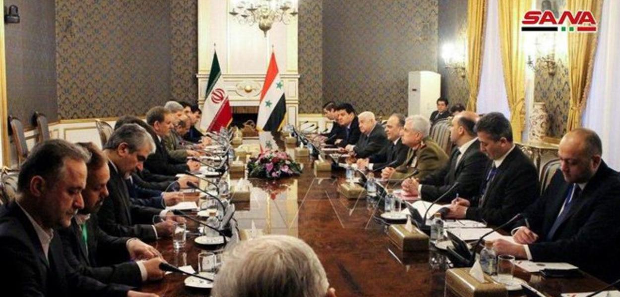 Delegações governamentais de Síria e Irã se reúnem em 2020