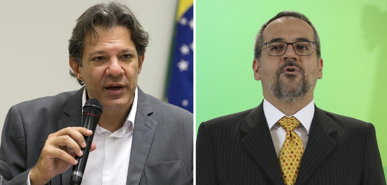 Fernando Haddad e Abraham Weintraub