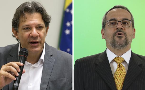 Fernando Haddad e Abraham Weintraub