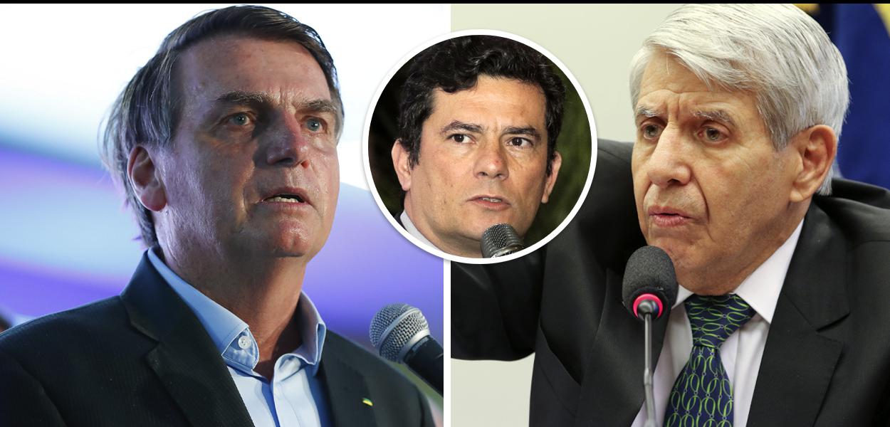 Jair Bolsonaro, Sérgio Moro e Augusto Heleno