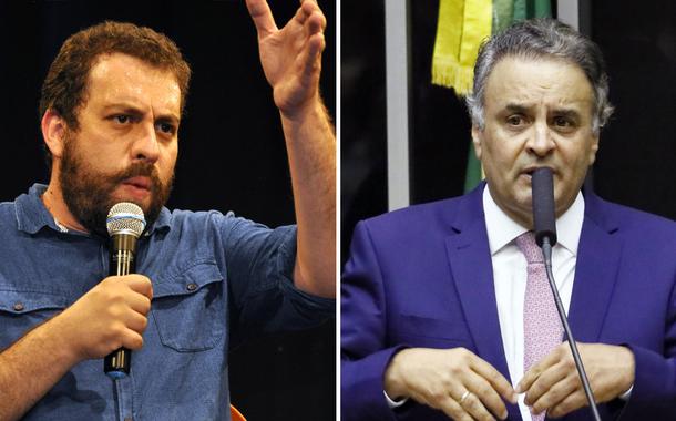Guilherme Boulos e Aécio Neves