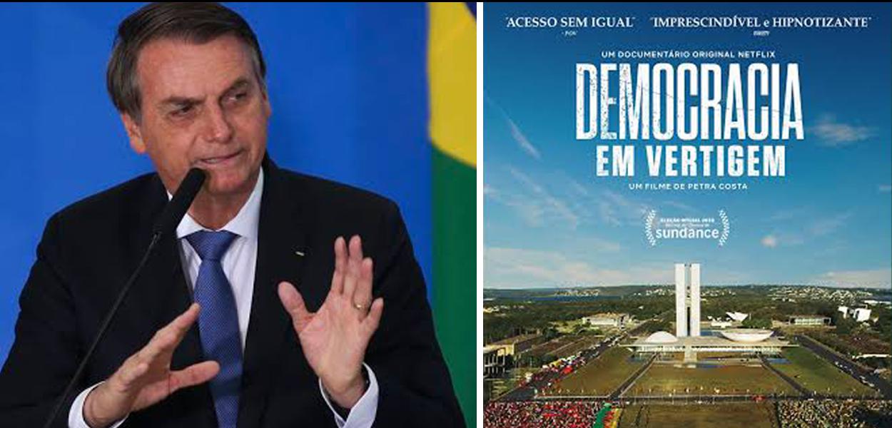 Bolsonaro criticando o filme brasileiro indicado ao Oscar.