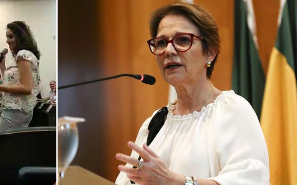 Ministra da Agricultura ouve invertida de aluna da Esalq/USP