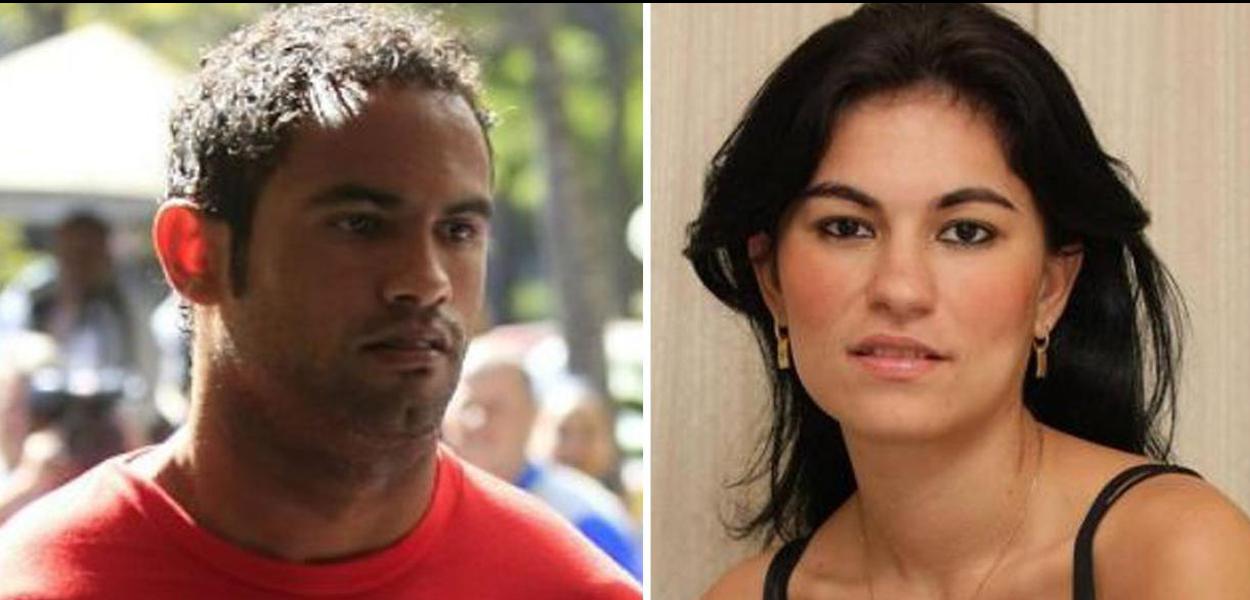 Goleiro Bruno e sua ex-companheira morta Eliza Samudio.