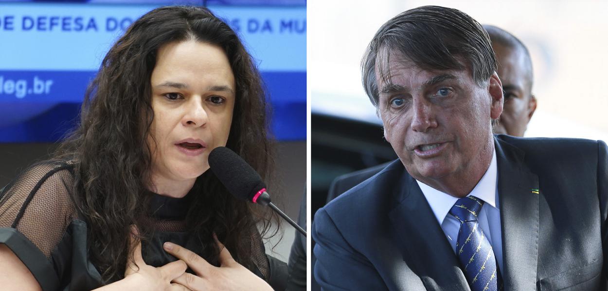 Janaína Paschoal e Jair Bolsoanro