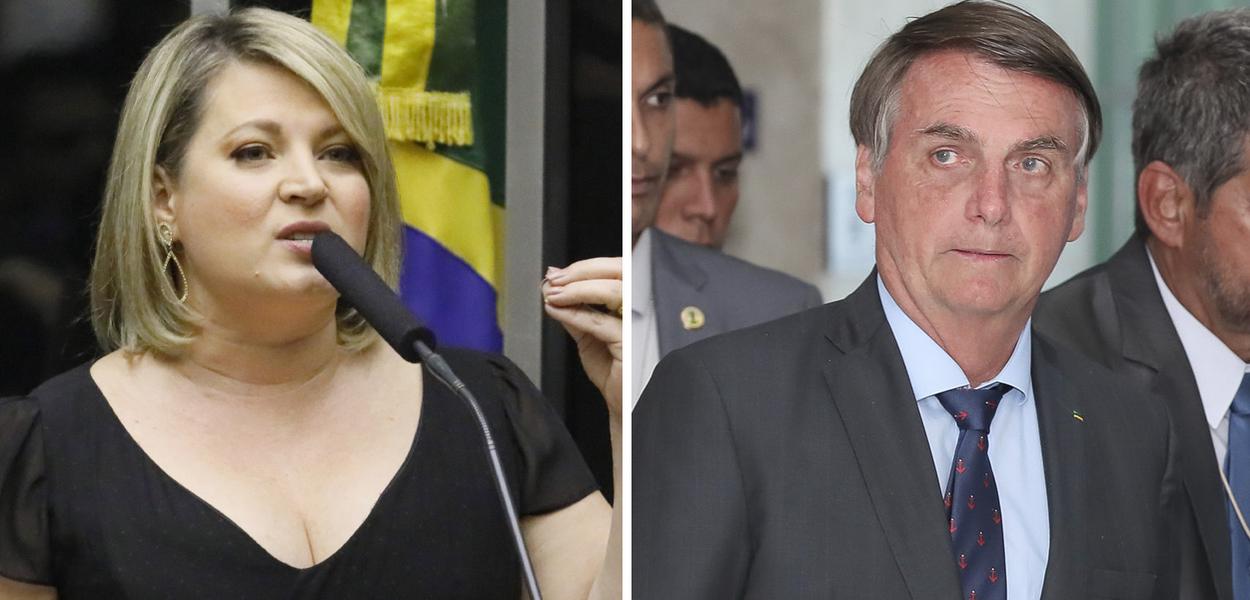 Joice Hasselmann e Jair Bolsonaro