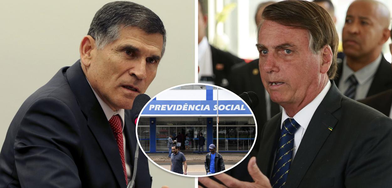 General Carlos Alberto dos Santos Cruz e Jair Bolsonaro