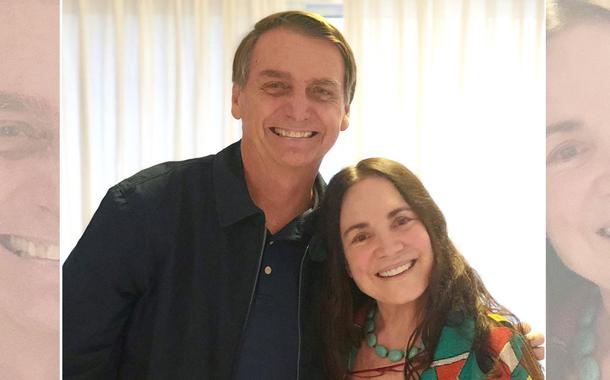 Jair Bolsonaro e Regina Duarte