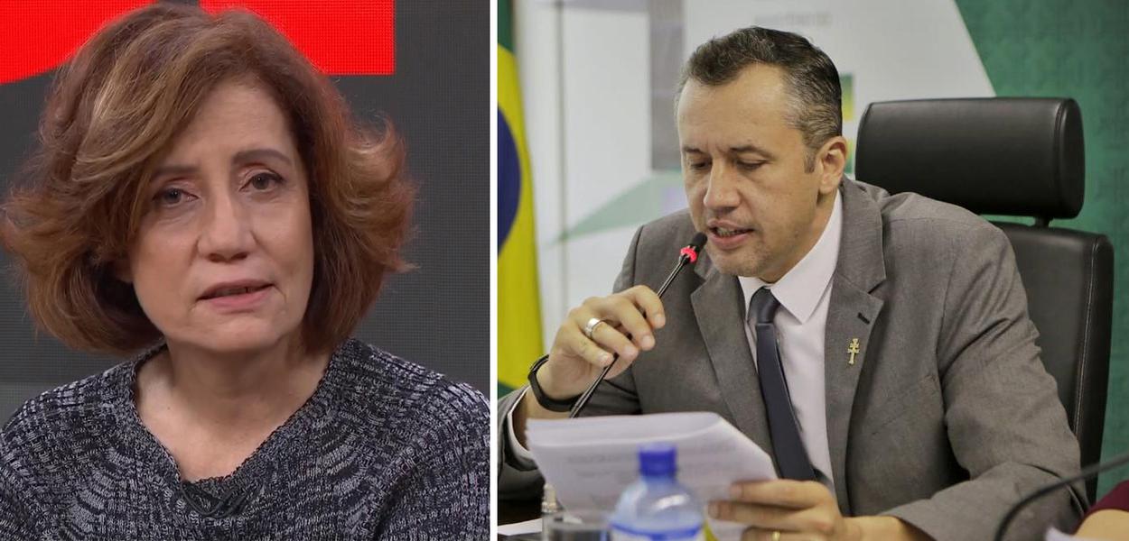 Miriam Leitão e Roberto Alvim