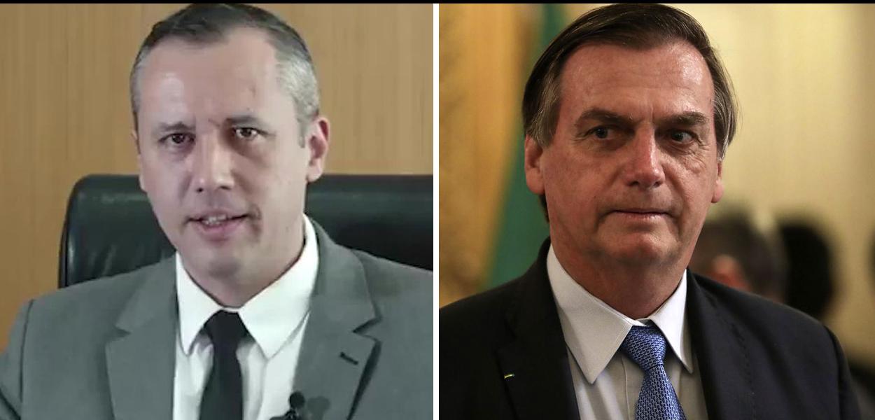 Roberto Alvim e Jair Bolsonaro