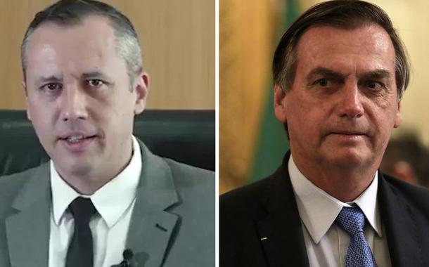 Roberto Alvim e Jair Bolsonaro