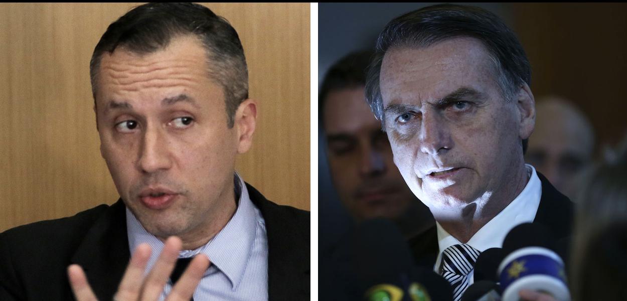 Roberto Alvim e Jair Bolsonaro