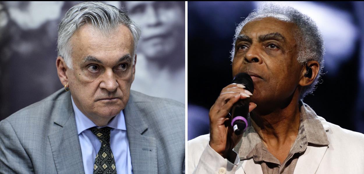 Juca Ferreira e Gilberto Gil, ex-ministros da Cultura