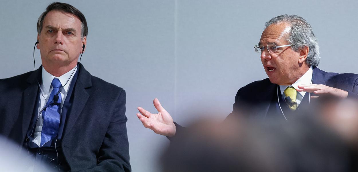 Jair Bolsonaro e Paulo Guedes