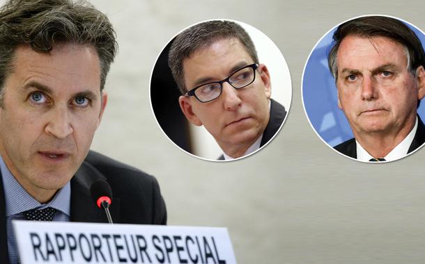 David Kaye, Glenn Greenwald e Jair Bolsonaro