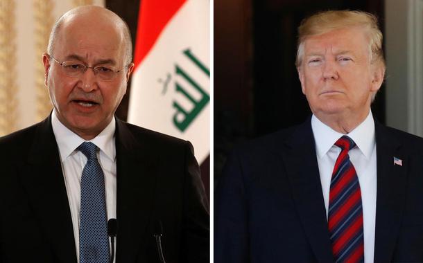 Barham Salih e Donald Trump