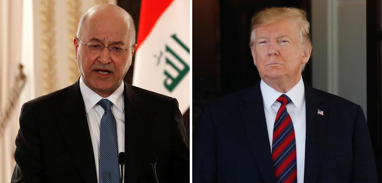 Barham Salih e Donald Trump