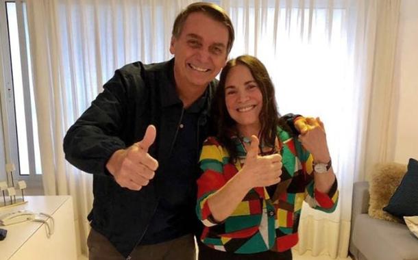 Jair Bolsonaro e Regina Duarte