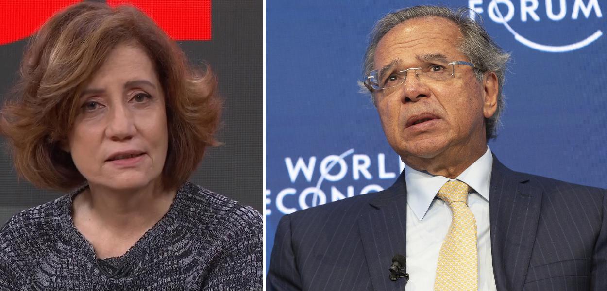 Miriam Leitão e Paulo Guedes