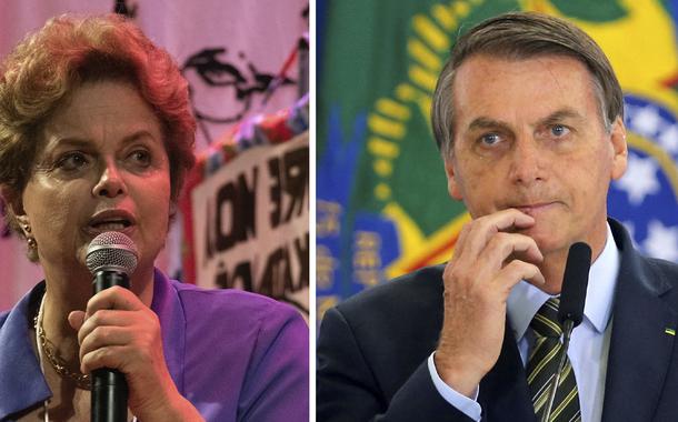 Dilma Rousseff e Jair Bolsonaro