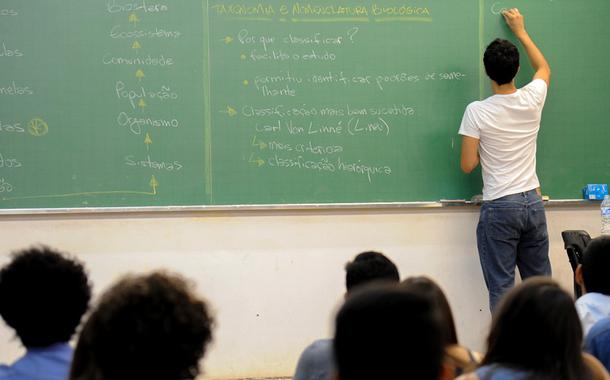 Professor em sala de aula