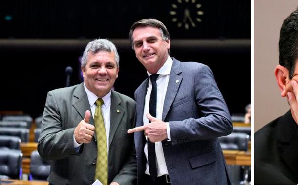 Alberto Fraga, Jair Bolsonaro e Sergio Moro