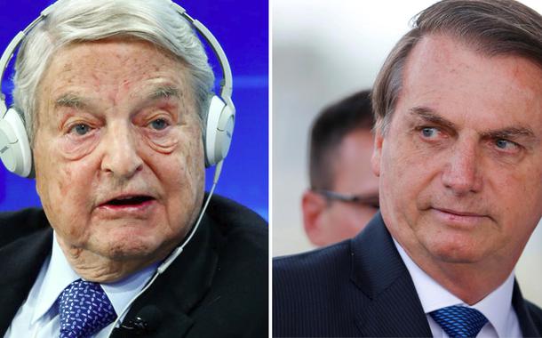 George Soros e Jair Bolsonaro