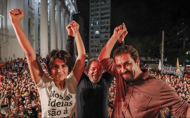 Manuela d’Ávila, Lula e Guilherme Boulos