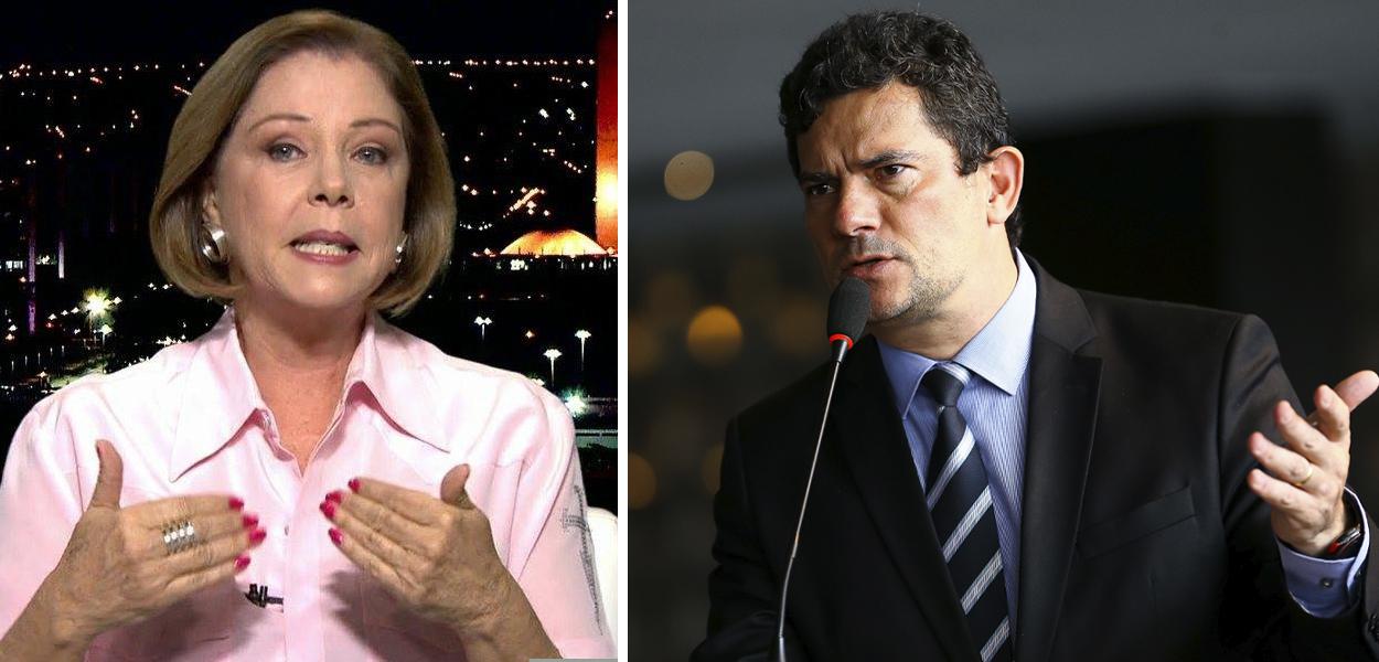 Eliane Cantanhêde e Sérgio Moro