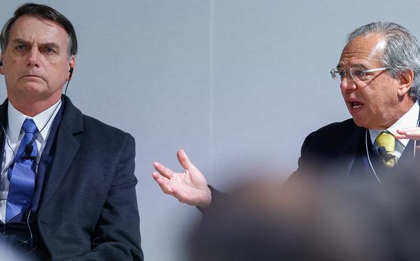 Jair Bolsonaro e Paulo Guedes