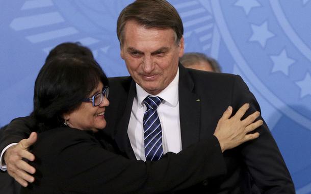 Damares Alves e Jair Bolsonaro