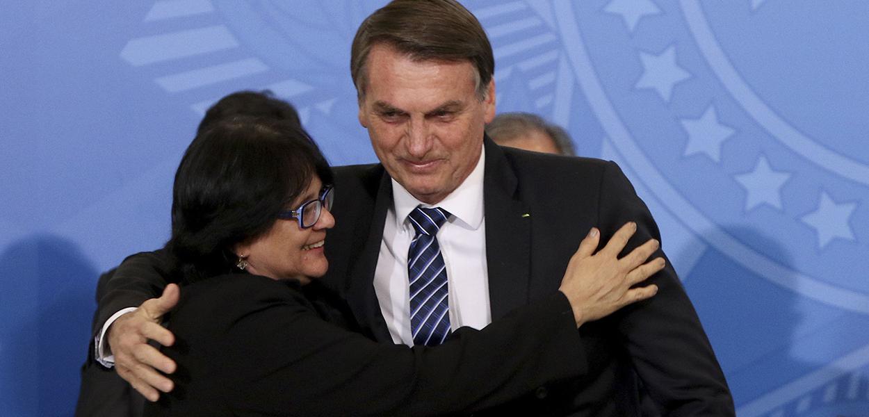 Damares Alves e Jair Bolsonaro